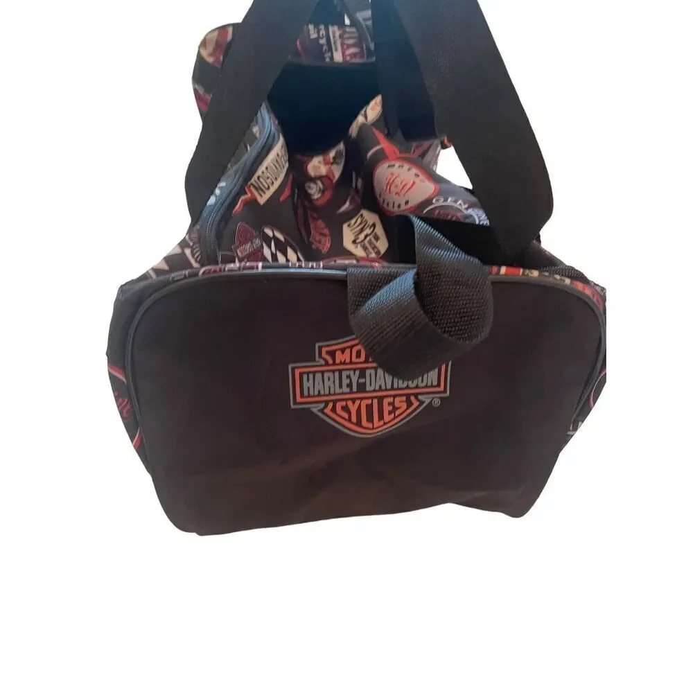 Harley Davidson Unisex Adjustable Strap Motorcycle Logos Travel Duffle Bag